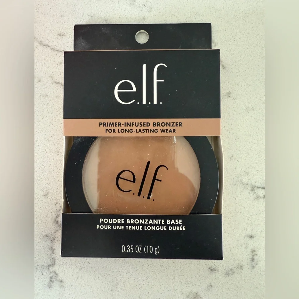 ELF Primer-Infused Bronzer with Brush - Brown